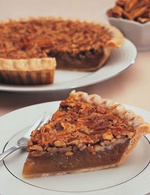 pie de queso y nueces